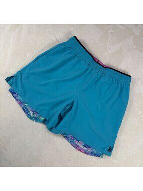 Chubbies The Bronto Blasts Blue Training Shorts S Dinosaur Lined 5.5" Gym Swim O